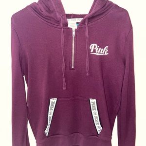 Victoria’s Secret PINK quarter zip (maroon)